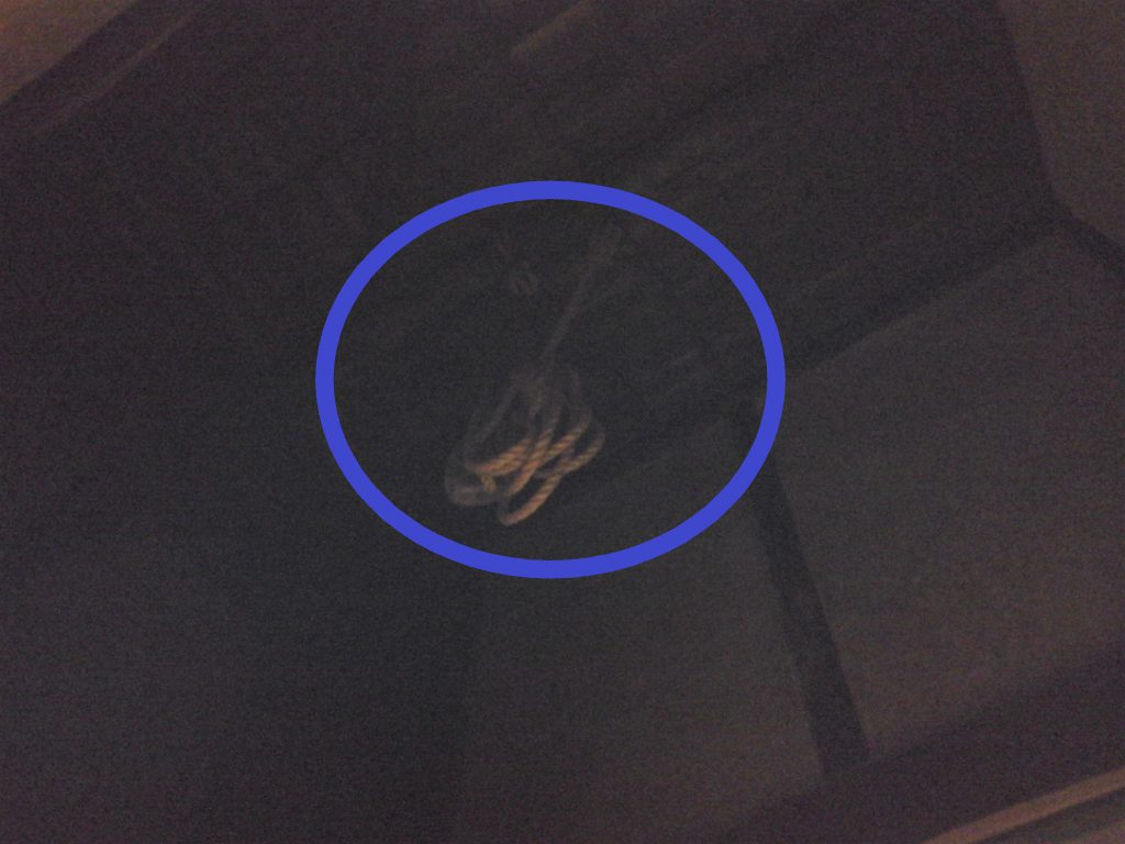 倉敷市立磯崎眠亀記念館 土間吹抜け滑車