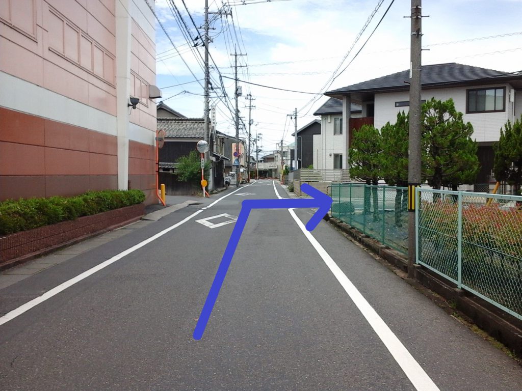「tochito茶屋町展示場」道順2