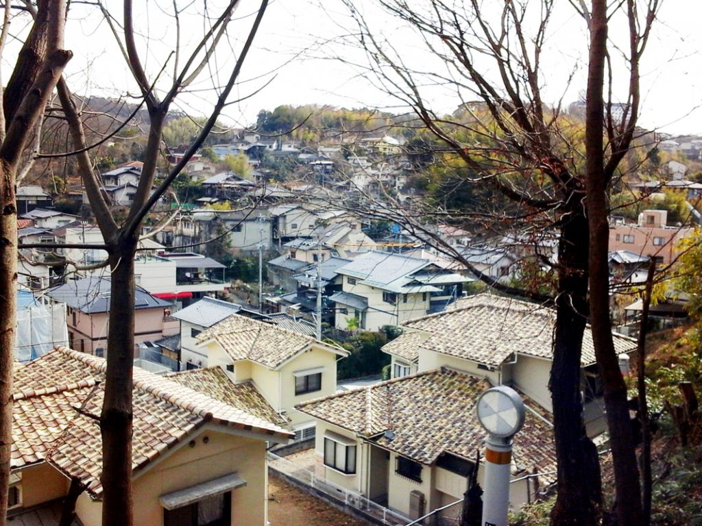 門田文化町の街並み