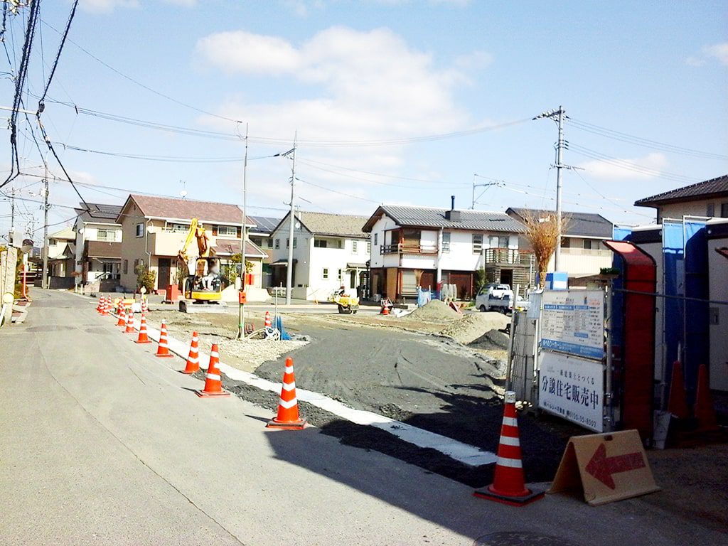 造成中の分譲地