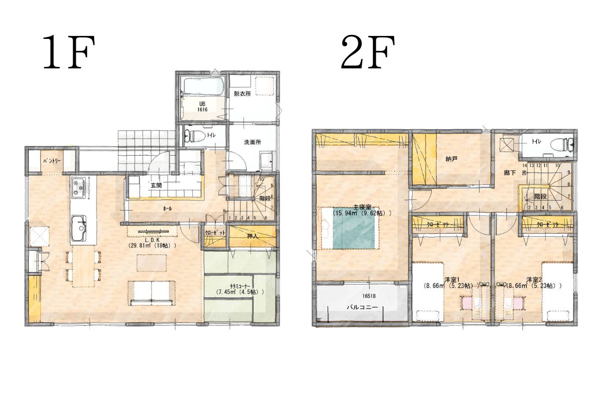 【瀬戸町江尻】広々LDK×4.5帖のタタミコーナー 家族でゆったり、心ほぐれる空間へ