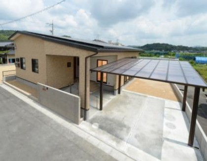 バリアフリーの平屋の家