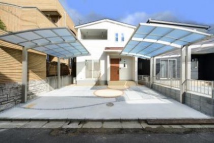 白基調のさわやかな家