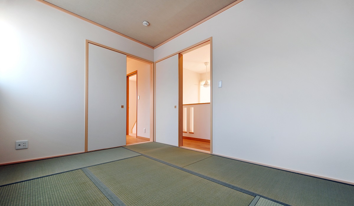 アクセントタイル貼りの家