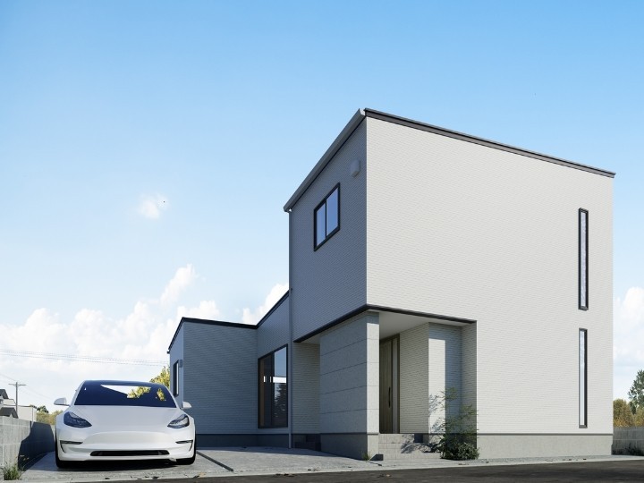 ホワイト基調×モダンデザイン。品よく洗練されたファサード